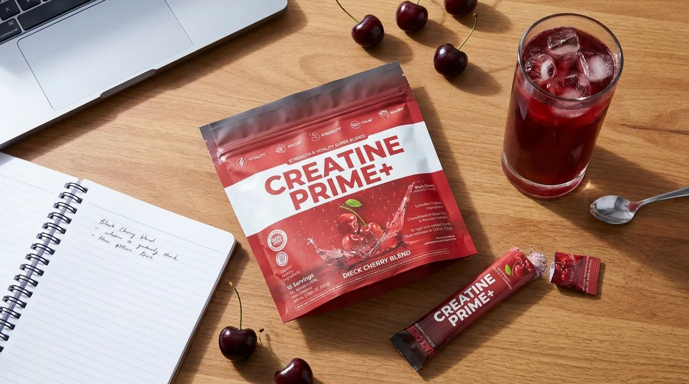 My Two-Cups-Before-Noon Routine, Reworked: A Black Cherry Creatine Morning Blend