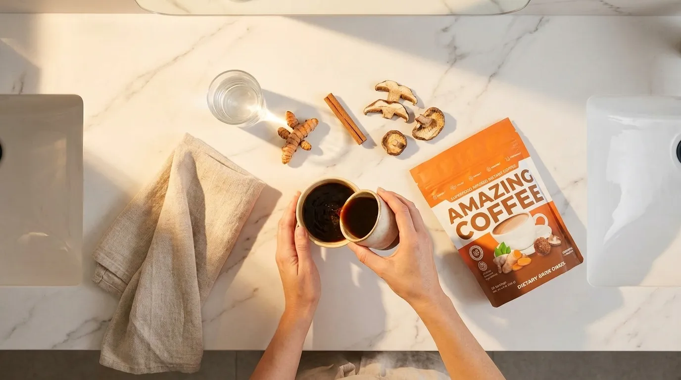 Coffee With Mushrooms and Herbs: What's Actually in the Cup (and Why It Behaves Differently)