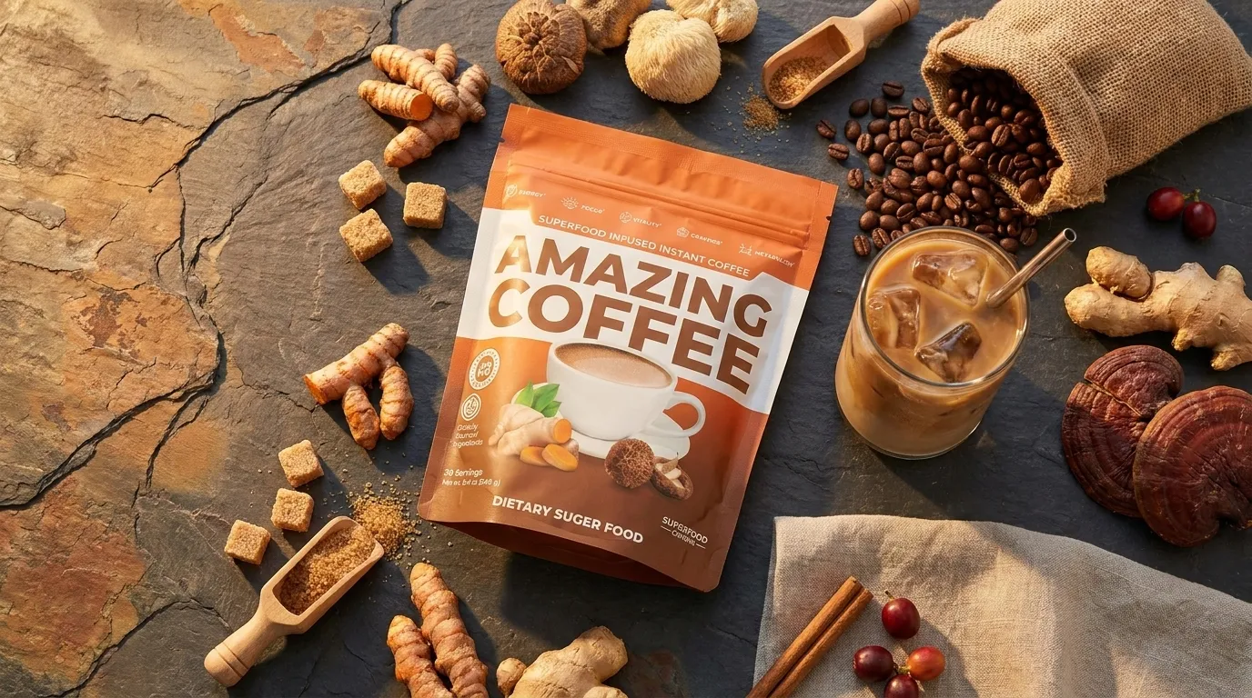 Iced Brown Sugar Superfood Latte (My Summer Coffee Fix)