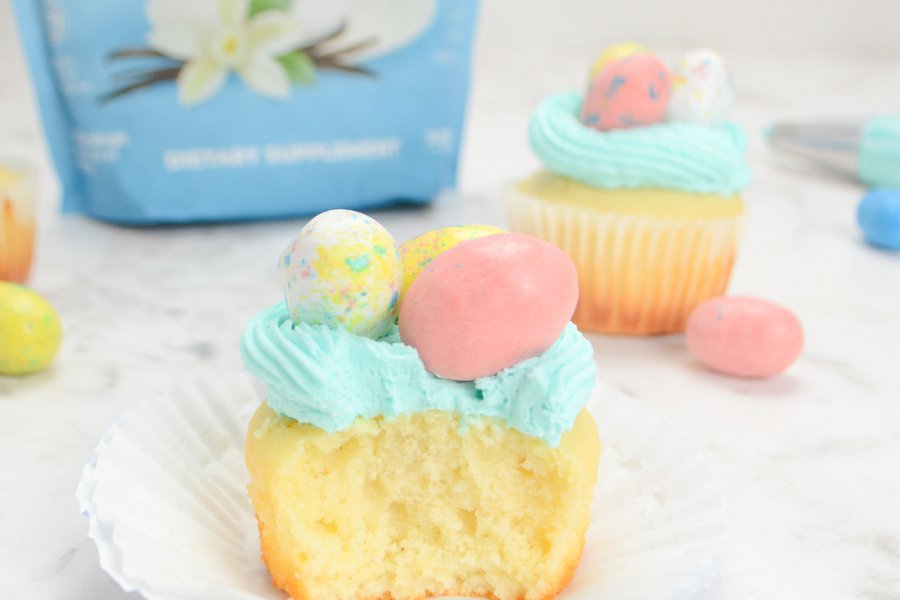 Spring Cupcakes Featuring Amazing Creamer